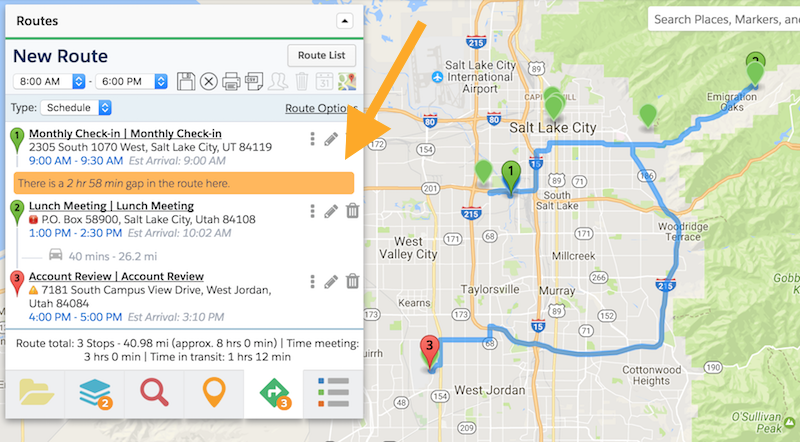Optimize a Route by Schedule