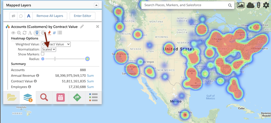 View Data in a Heat Map