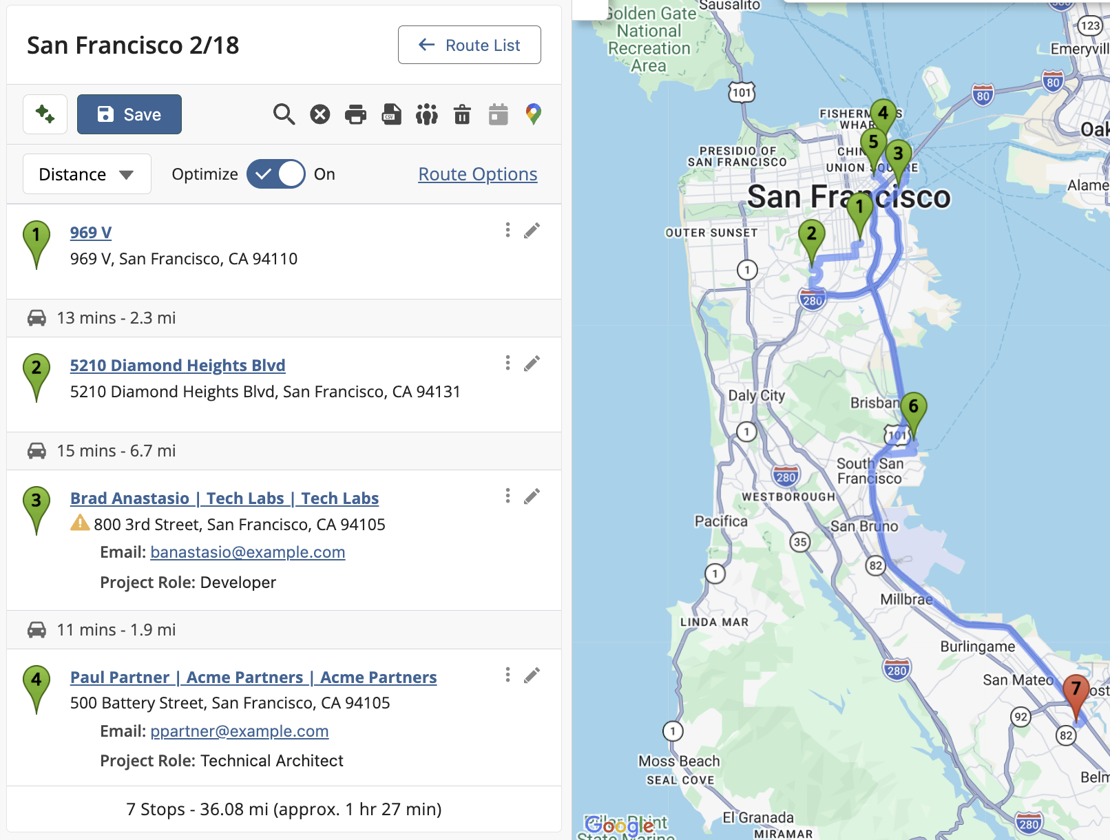 Create and Optimize Routes (Desktop Interface)