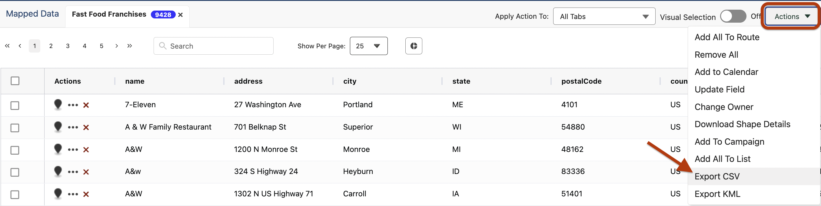 Add a CSV File to the Map