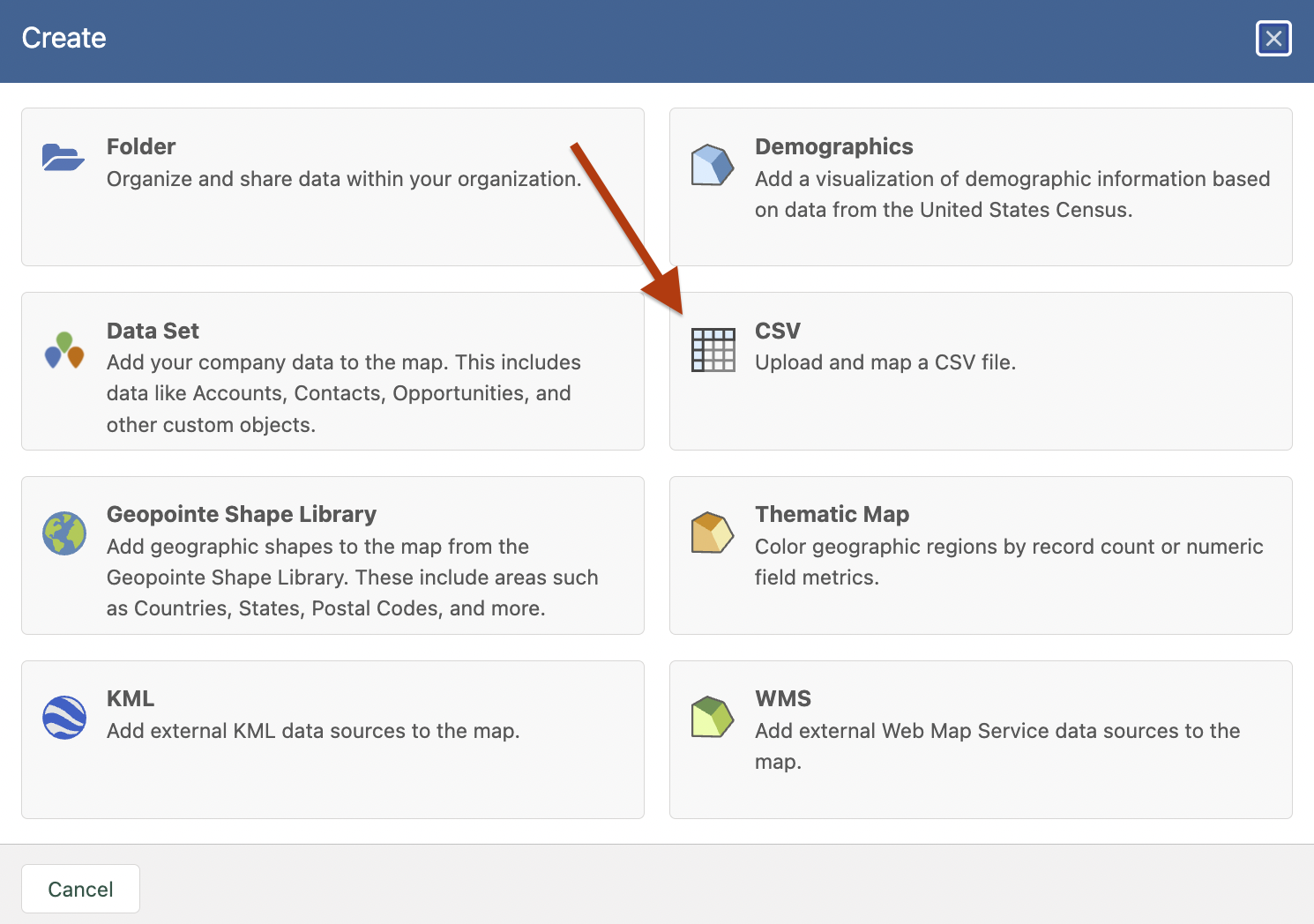 Add a CSV File to the Map